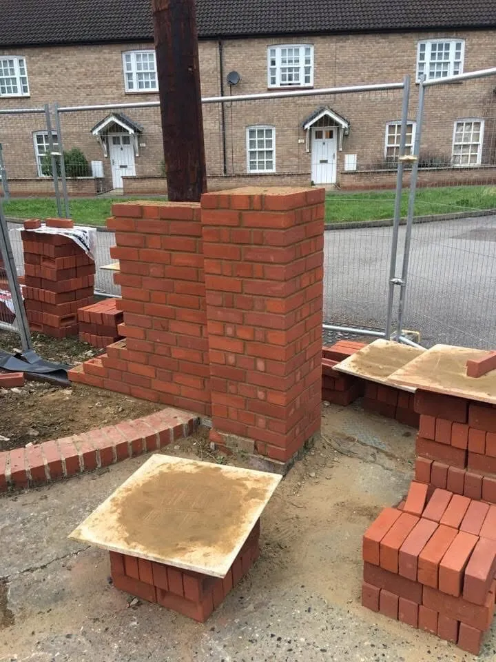 A window opening converted to sliding patio doors with matched brickwork, by Cambourne Brickwork & Building